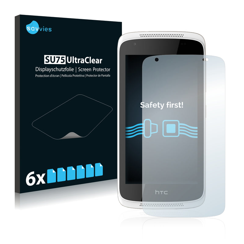 6x Savvies SU75 Screen Protector for HTC Desire 326G