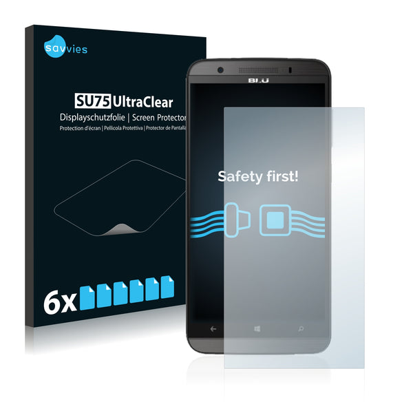 6x Savvies SU75 Screen Protector for BLU Win HD LTE