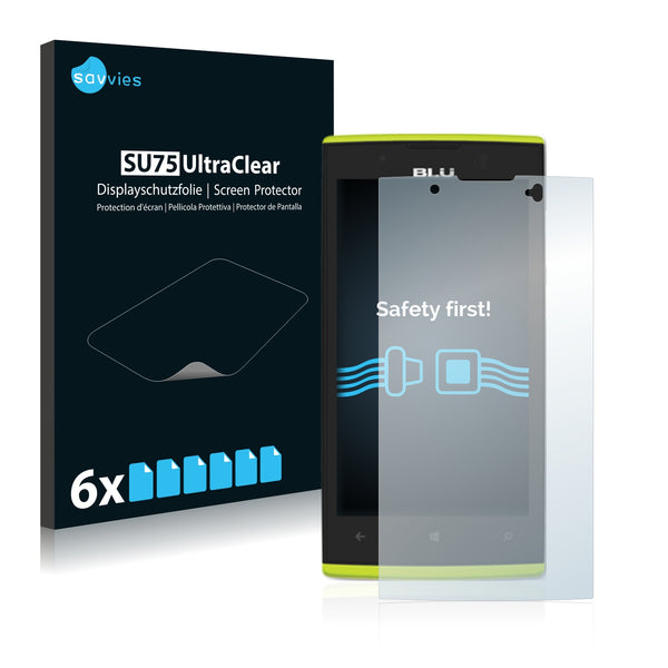 6x Savvies SU75 Screen Protector for BLU Win JR LTE