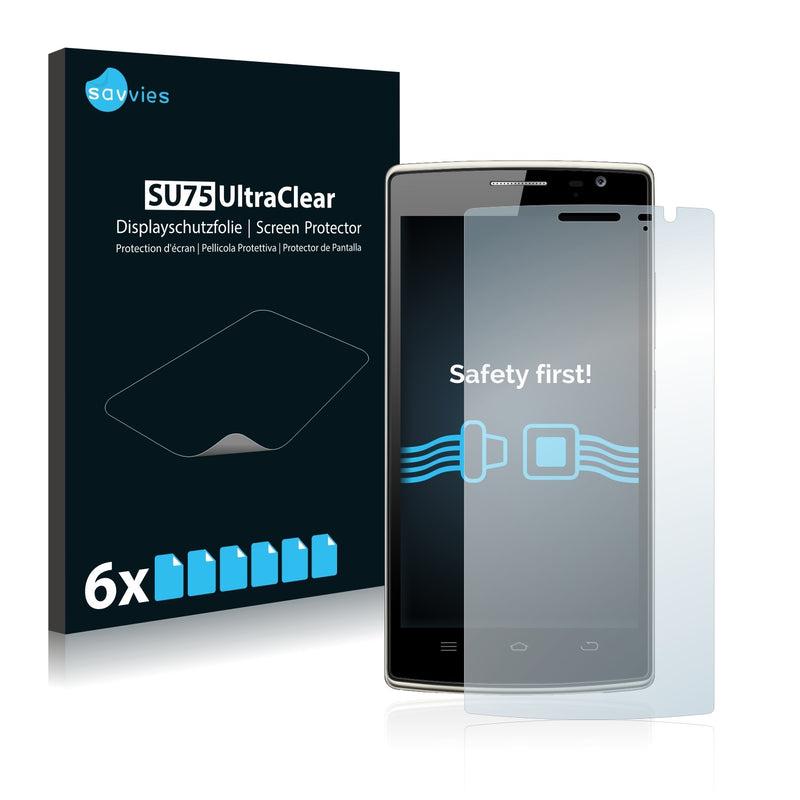 6x Savvies SU75 Screen Protector for THL 5000 Tesla