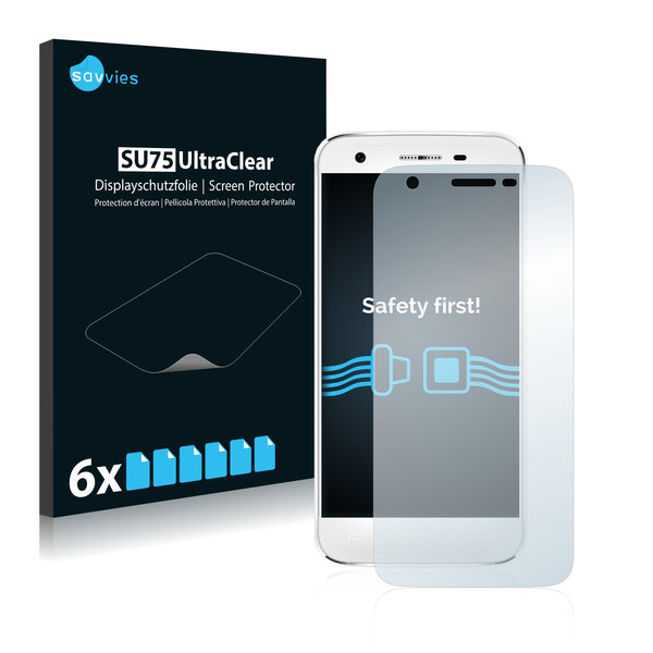 6x Savvies SU75 Screen Protector for Doogee F3 Pro