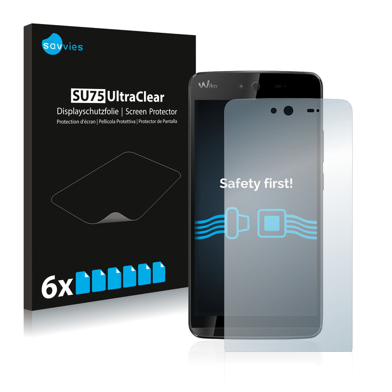 6x Savvies SU75 Screen Protector for Wiko Rainbow Jam