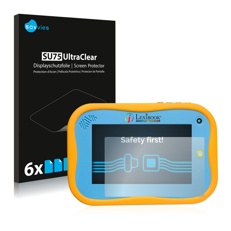 6x Savvies SU75 Screen Protector for Lexibook Junior Tablet 2