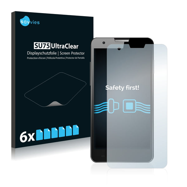 6x Savvies SU75 Screen Protector for Swees 5.0 MTK6582 2015