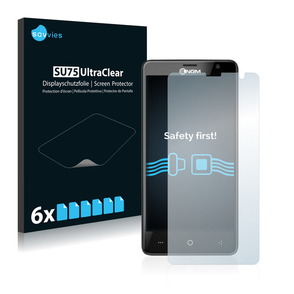 6x Savvies SU75 Screen Protector for NGM You Color P503