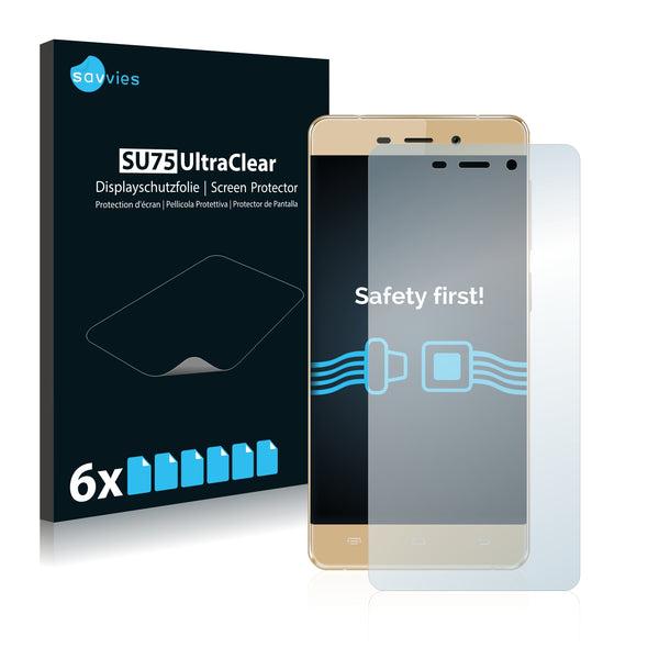 6x Savvies SU75 Screen Protector for Allview X3 Soul Mini