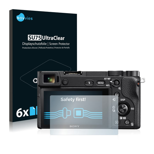 6x Savvies SU75 Screen Protector for Sony Alpha 6300