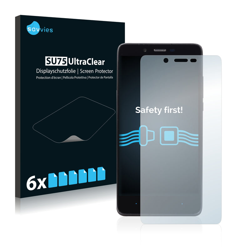 6x Savvies SU75 Screen Protector for Elephone P6000 Pro