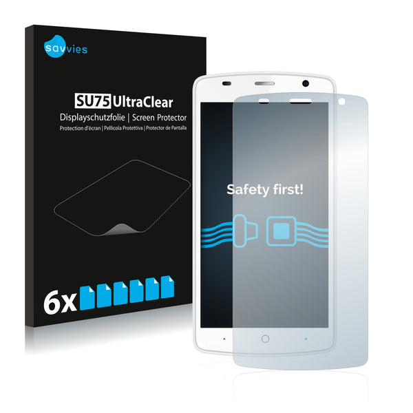 6x Savvies SU75 Screen Protector for ZTE Blade L5