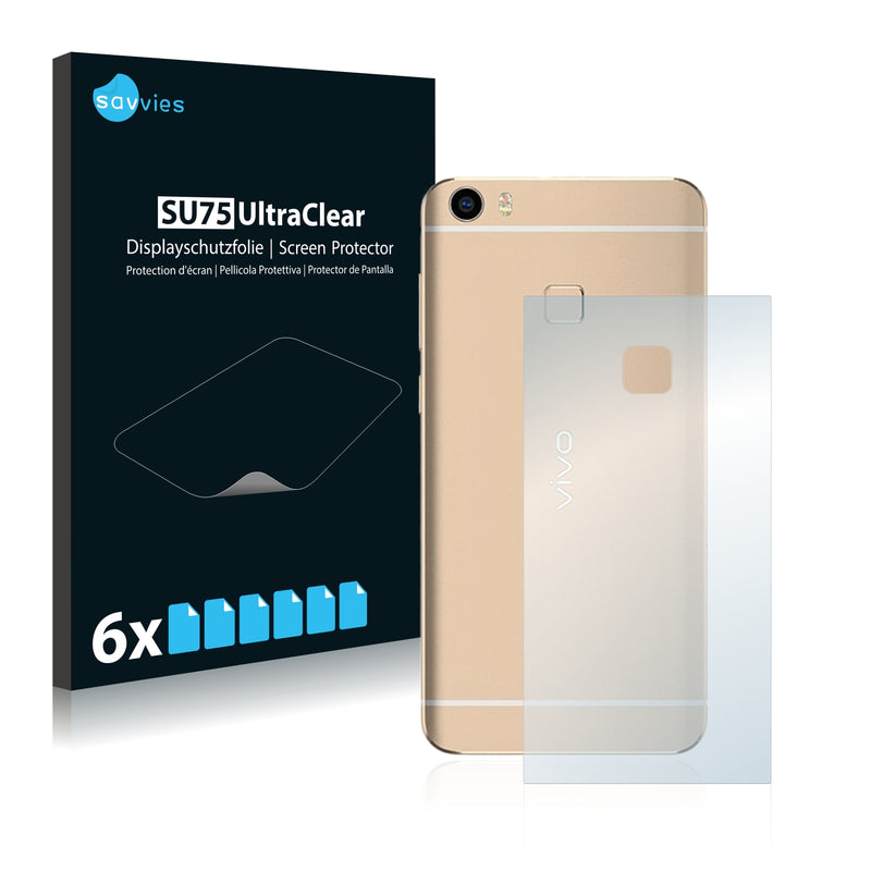 6x Savvies SU75 Screen Protector for Vivo Xplay5 Elite (Back)