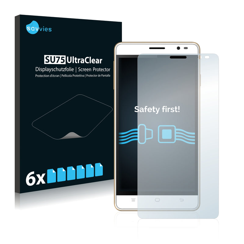 6x Savvies SU75 Screen Protector for Hisense HS-U972