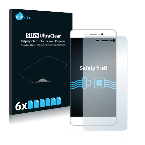 6x Savvies SU75 Screen Protector for Bluboo Picasso