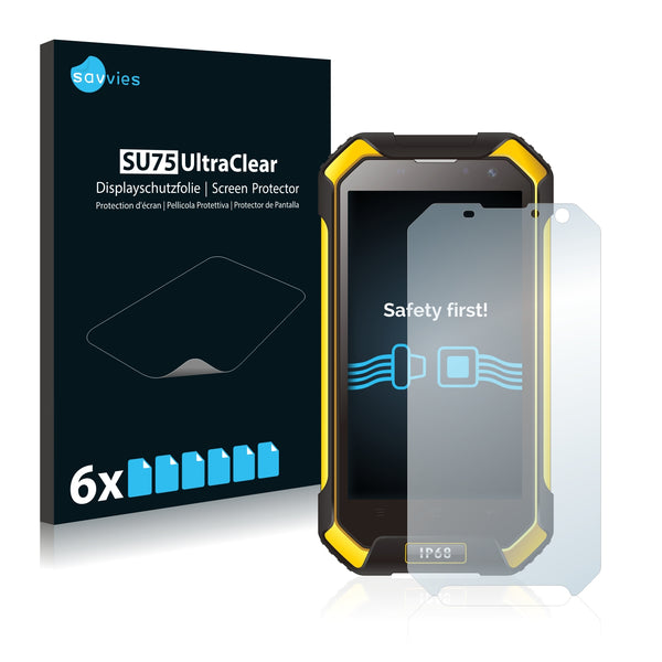 6x Savvies SU75 Screen Protector for Blackview BV6000