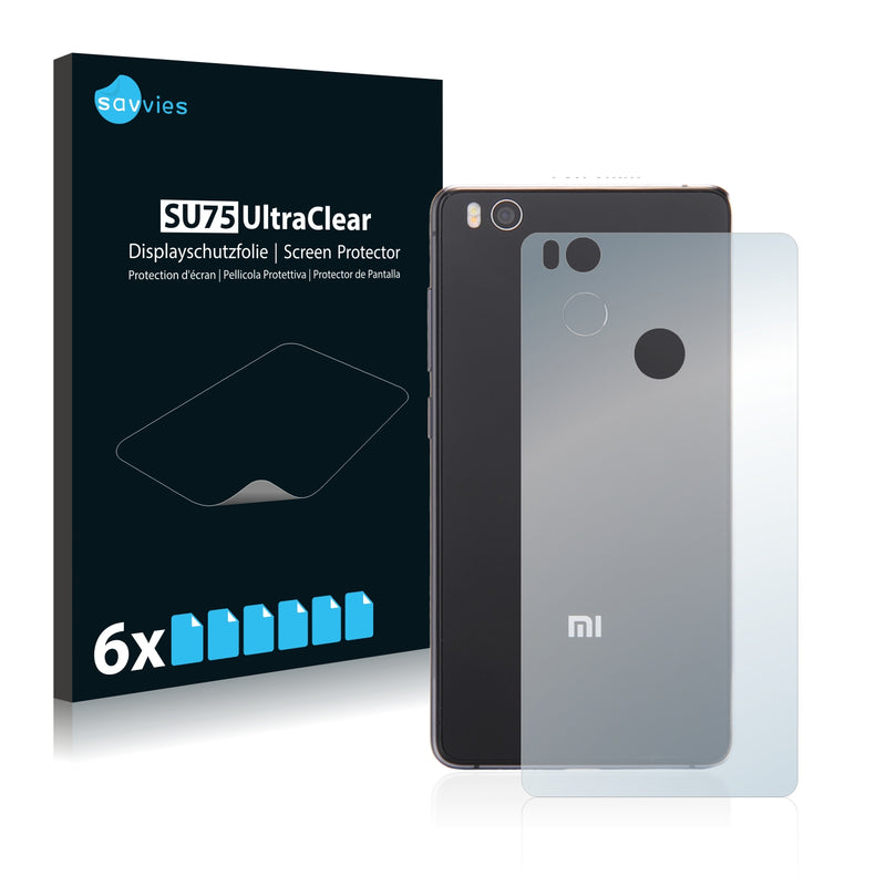 6x Savvies SU75 Screen Protector for Xiaomi Mi4s (Back)