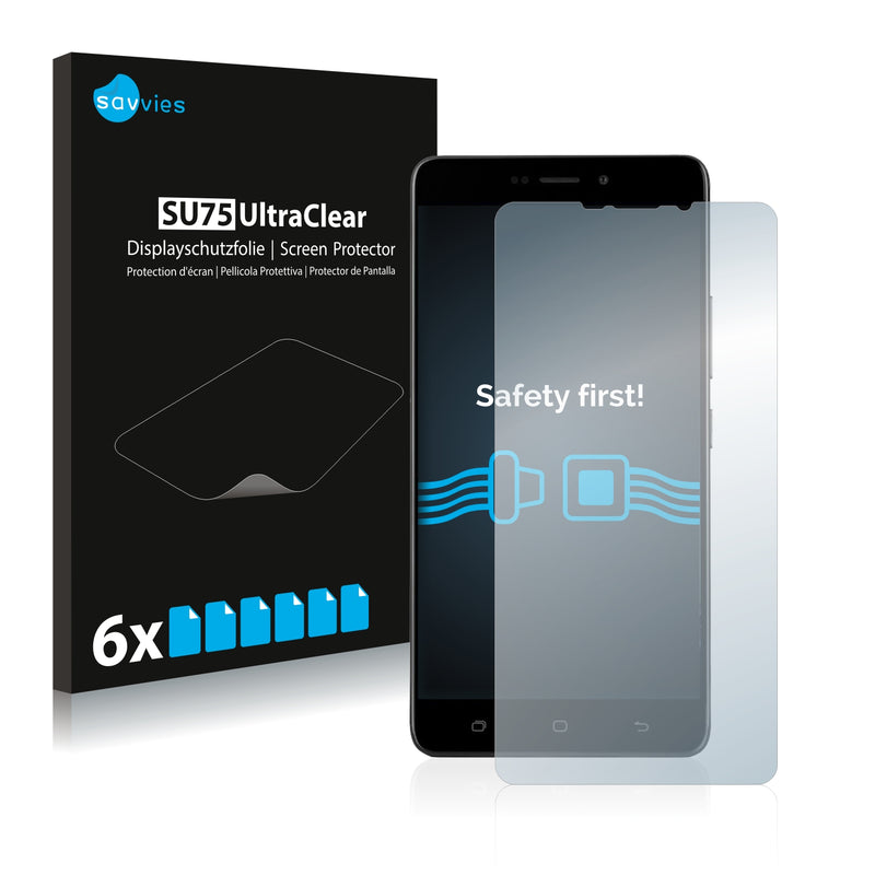 6x Savvies SU75 Screen Protector for Medion Life X5520 (MD 99607)