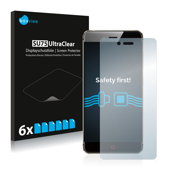 6x Savvies SU75 Screen Protector for ZTE Nubia Z11 Mini S