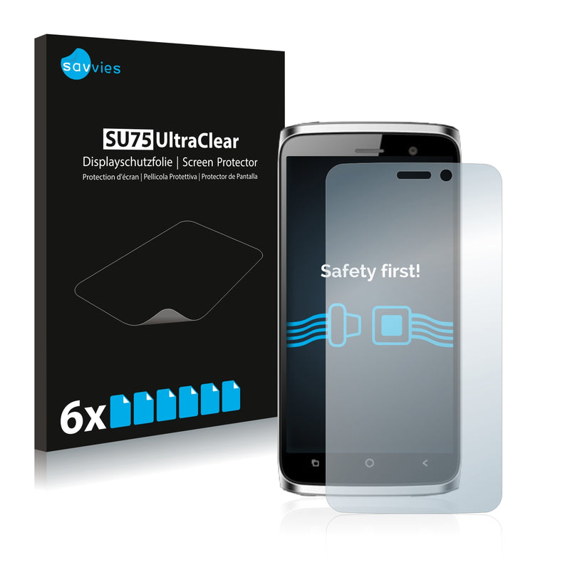 6x Savvies SU75 Screen Protector for Bluboo Mini