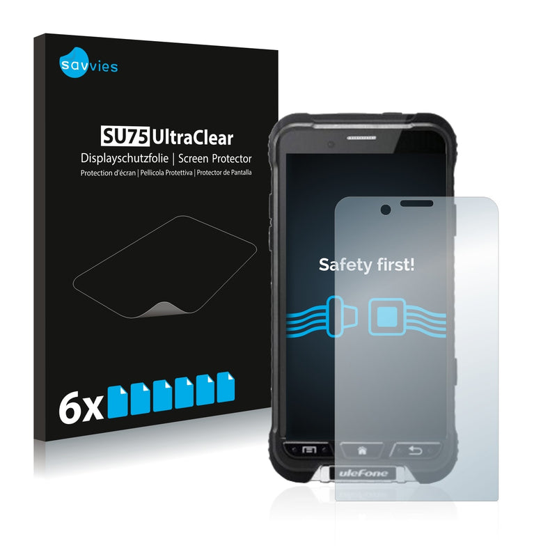 6x Savvies SU75 Screen Protector for Ulefone Armor