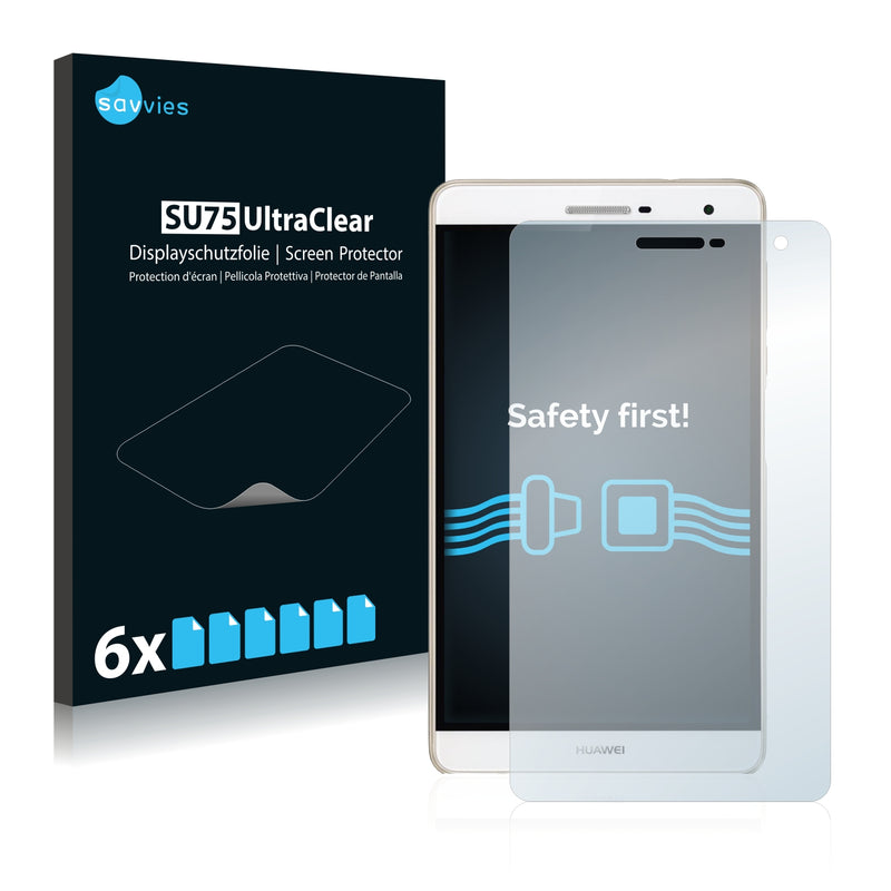 6x Savvies SU75 Screen Protector for Huawei MediaPad T2 7.0 Pro