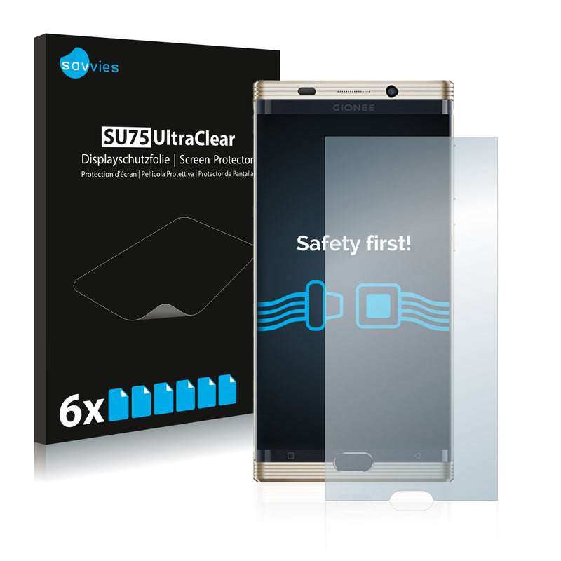 6x Savvies SU75 Screen Protector for Gionee M2017