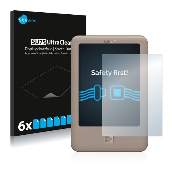 6x Savvies SU75 Screen Protector for Tolino Page