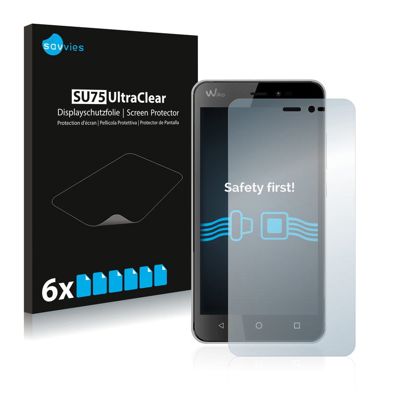 6x Savvies SU75 Screen Protector for Wiko Freddy