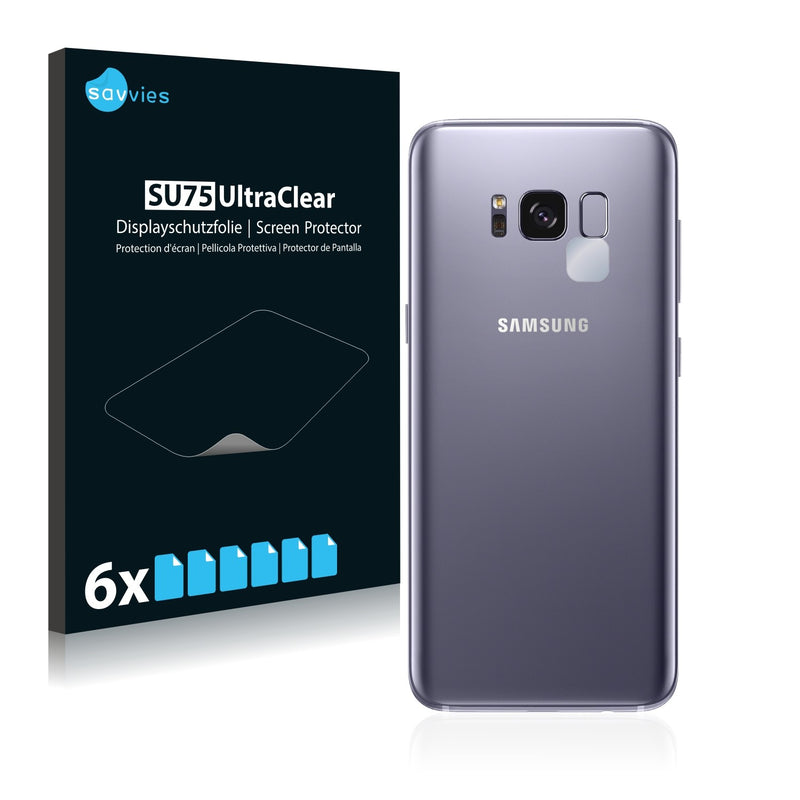 6x Savvies SU75 Screen Protector for Samsung Galaxy S8 (Camera)