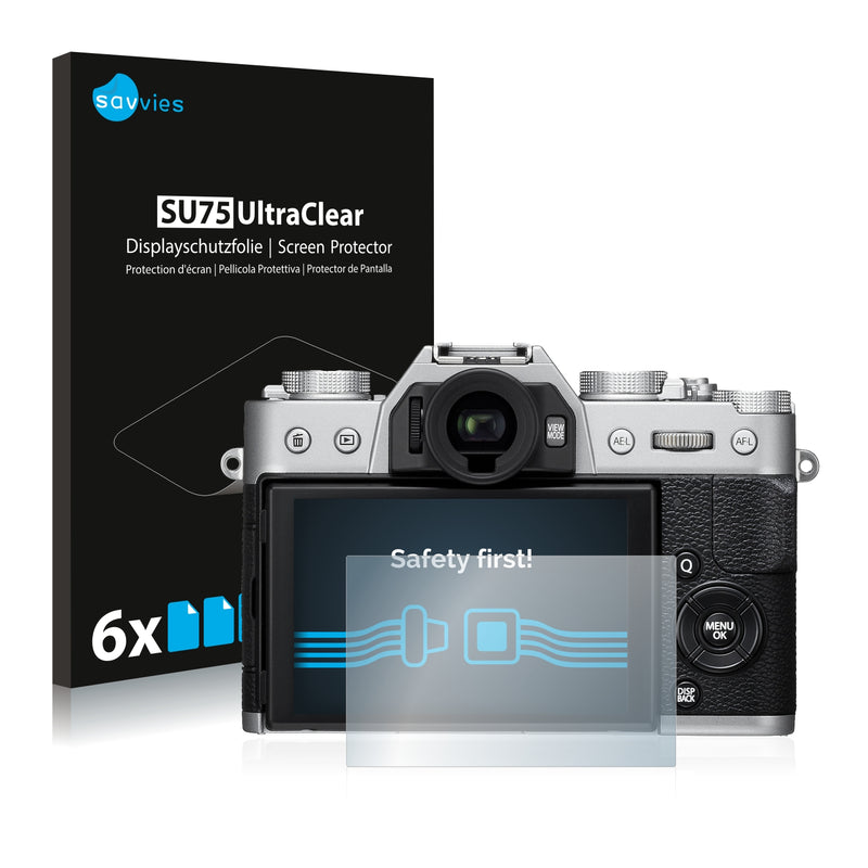 6x Savvies SU75 Screen Protector for Fujifilm X-T20