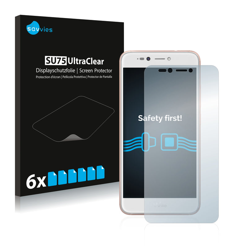 6x Savvies SU75 Screen Protector for Wiko Upulse