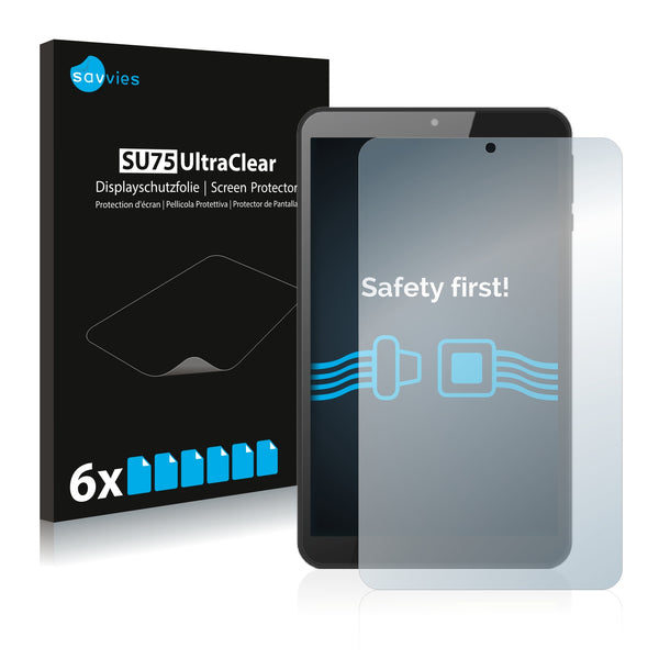 6x Savvies SU75 Screen Protector for Logicom L-ite Tab 870