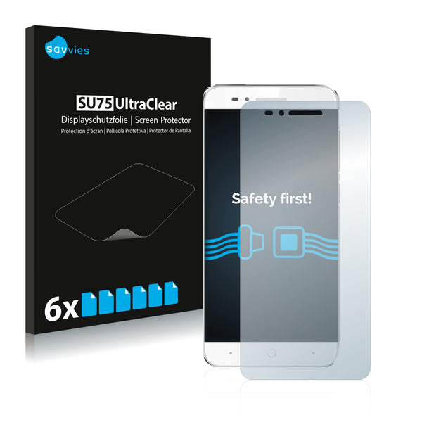 6x Savvies SU75 Screen Protector for ZTE Blade A610