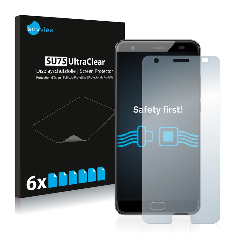 6x Savvies SU75 Screen Protector for Oukitel K6000 Plus