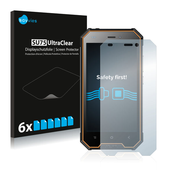 6x Savvies SU75 Screen Protector for Blackview BV4000 Pro
