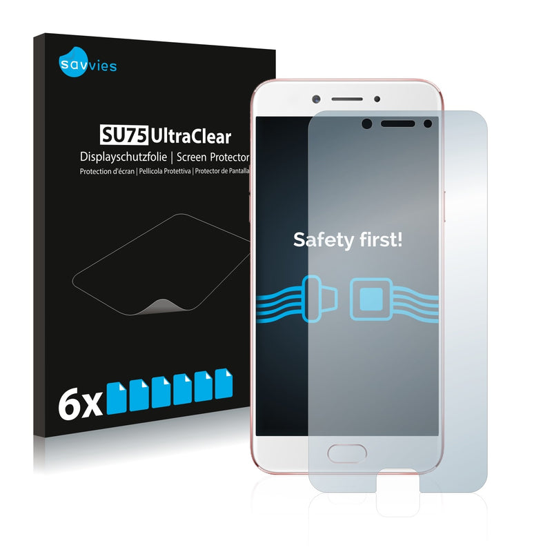 6x Savvies SU75 Screen Protector for Oppo A77