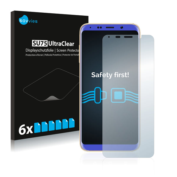 6x Savvies SU75 Screen Protector for Bluboo S8