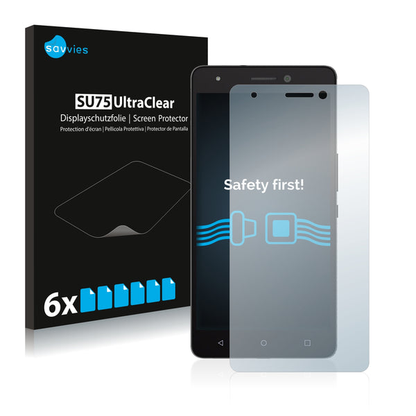 6x Savvies SU75 Screen Protector for BQ Aquaris M 2017
