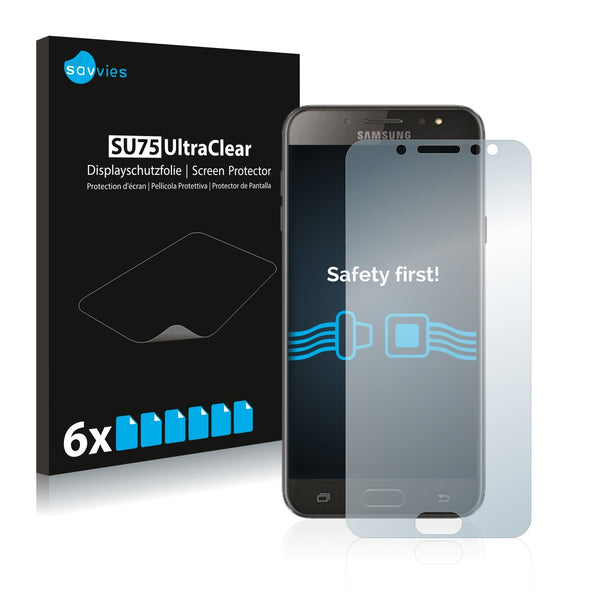 6x Savvies SU75 Screen Protector for Samsung Galaxy C7 2017