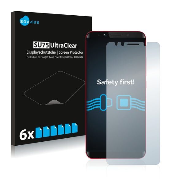 6x Savvies SU75 Screen Protector for Umidigi S2 Pro