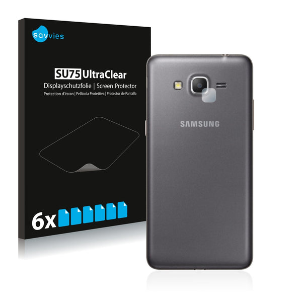6x Savvies SU75 Screen Protector for Samsung Galaxy Grand Prime (Camera)