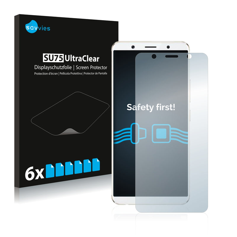 6x Savvies SU75 Screen Protector for Vivo X20 Plus