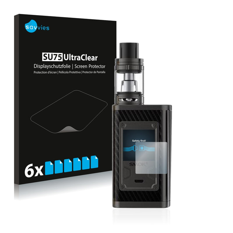 6x Savvies SU75 Screen Protector for Smok Majesty