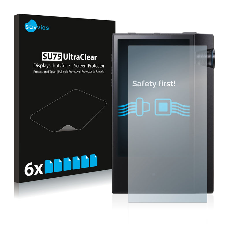 6x Savvies SU75 Screen Protector for Astell&Kern AK70 MKII