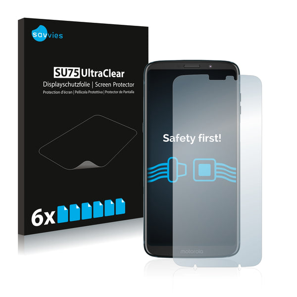 6x Savvies SU75 Screen Protector for Motorola Moto Z3 Play