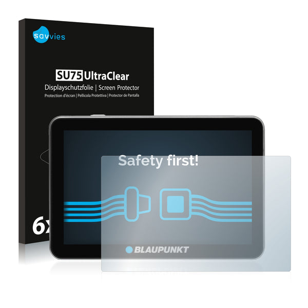 6x Savvies SU75 Screen Protector for Blaupunkt TravelPilot 53≤ CE LMU