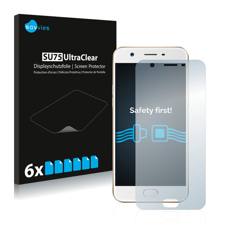 6x Savvies SU75 Screen Protector for Oppo A57