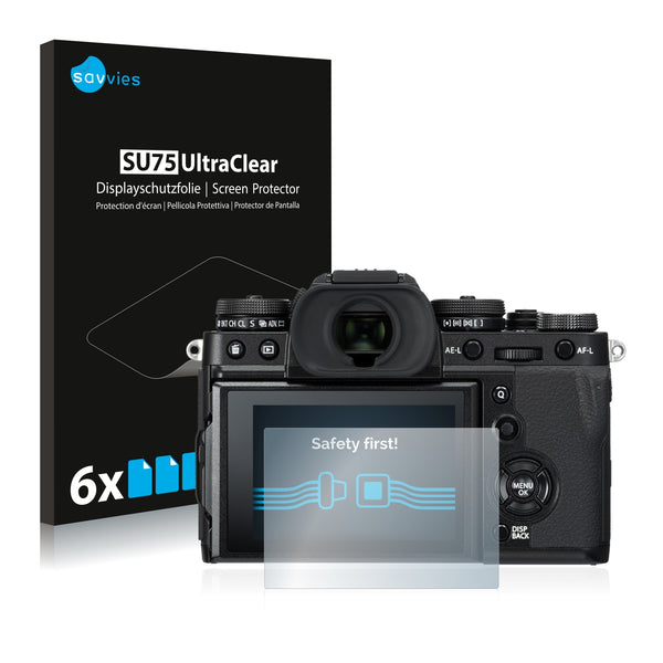 6x Savvies SU75 Screen Protector for FujiFilm X-T3