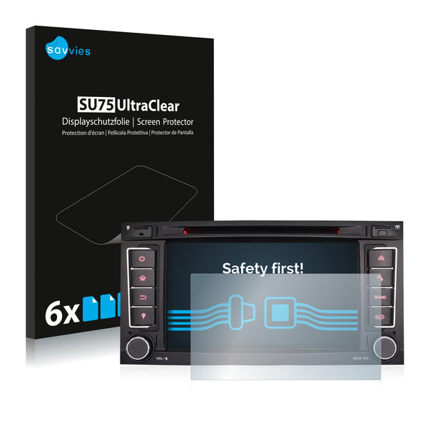 6x Savvies SU75 Screen Protector for Erisin ES 7856T 7