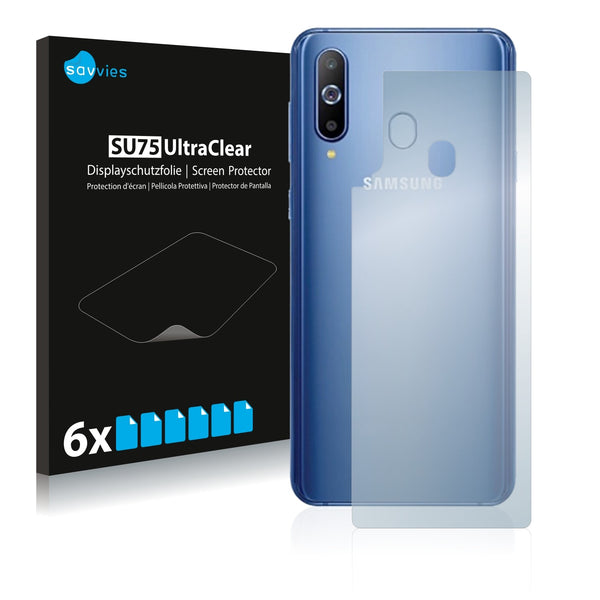 6x Savvies SU75 Screen Protector for Samsung Galaxy A8s (Back)