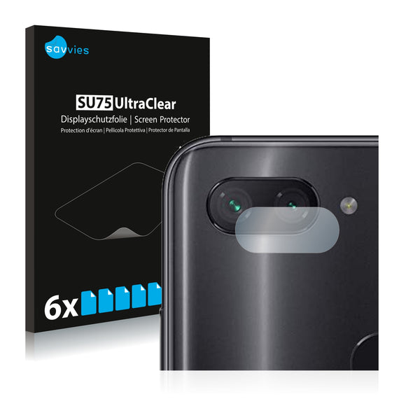 6x Savvies SU75 Screen Protector for Xiaomi Mi 8 Lite (Camera)
