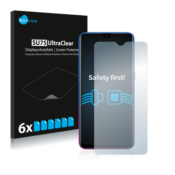 6x Savvies SU75 Screen Protector for Oppo R17 Neo